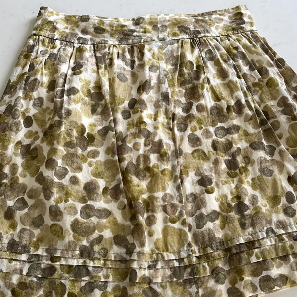 LOFT-lined cotton skirt